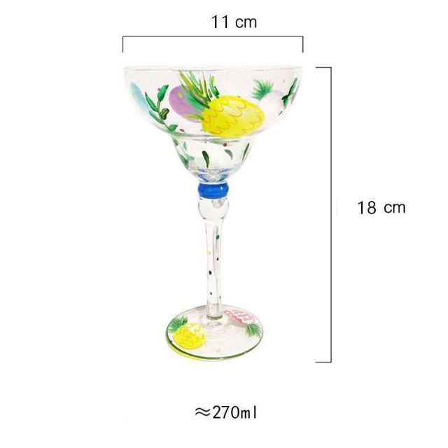 Auraz™ Artisan Margarita Glasses | Handblown Colorful Glassware
