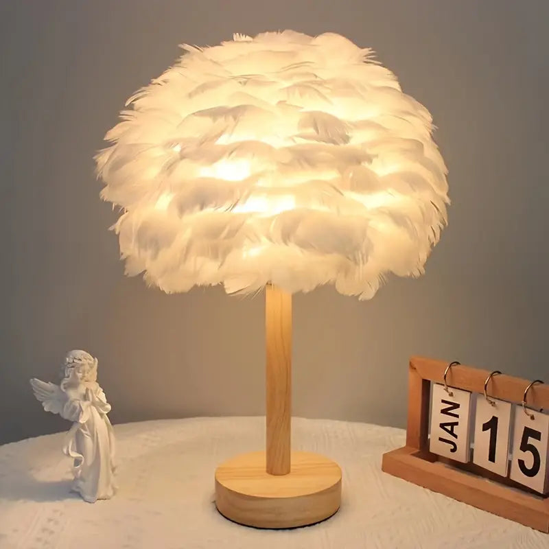 Auraz™ Feather Table Lamp | Soft Ambient Glow
