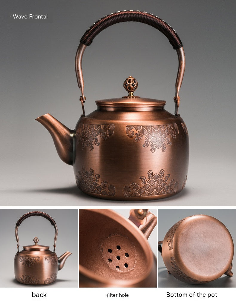 Auraz™ Heritage Copper Tea Kettle | Artisan Tea Ritual Collection