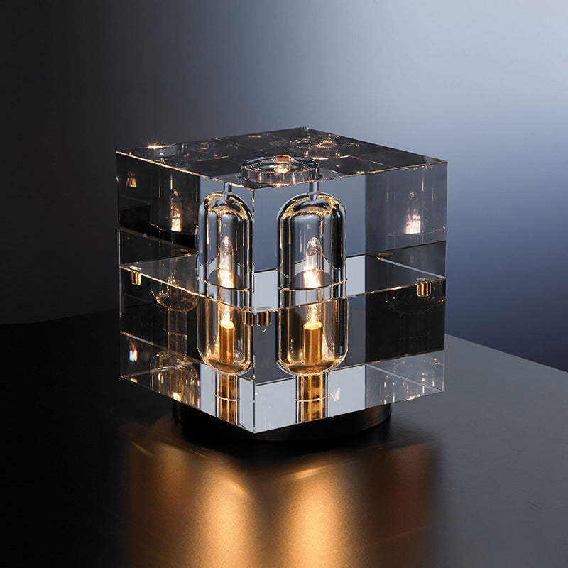 Auraz™  Artistic Pure Copper Table Lamp with Crystal Accent