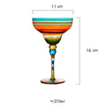 Auraz™ Artisan Margarita Glasses | Handblown Colorful Glassware