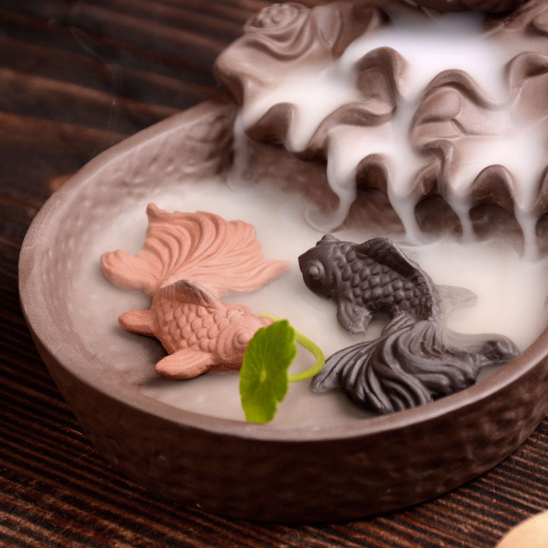 Auraz™  Purple Sand Backflow Incense Burner