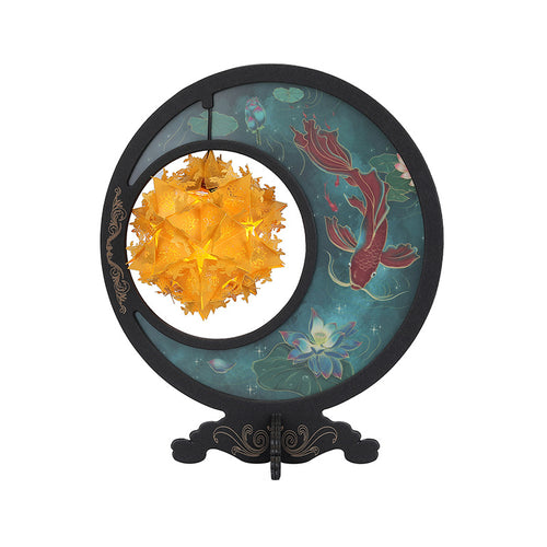 Auraz™ Paper Sculpture Lamp | Handcrafted Ambient Art Light