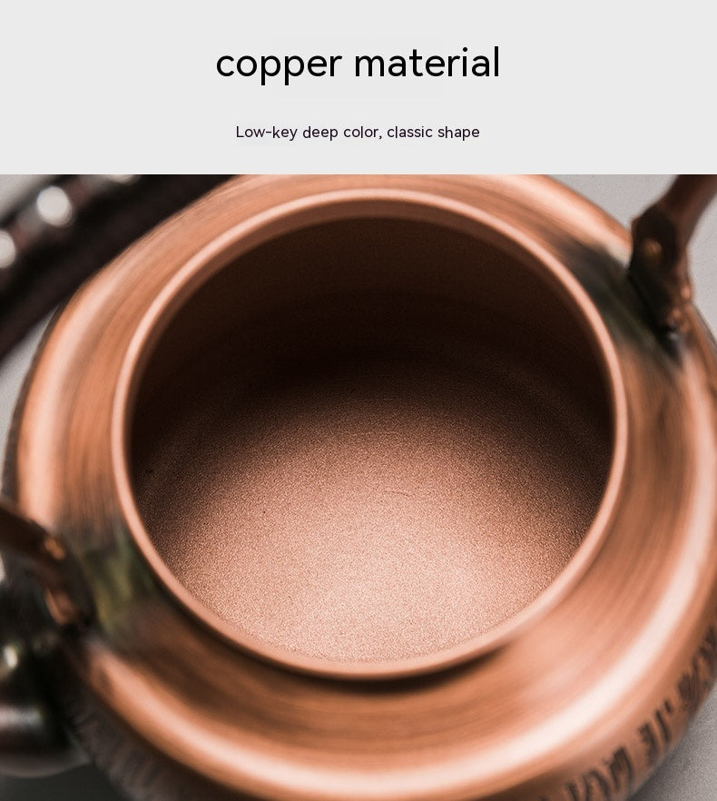 Auraz™ Heritage Copper Tea Kettle | Artisan Tea Ritual Collection