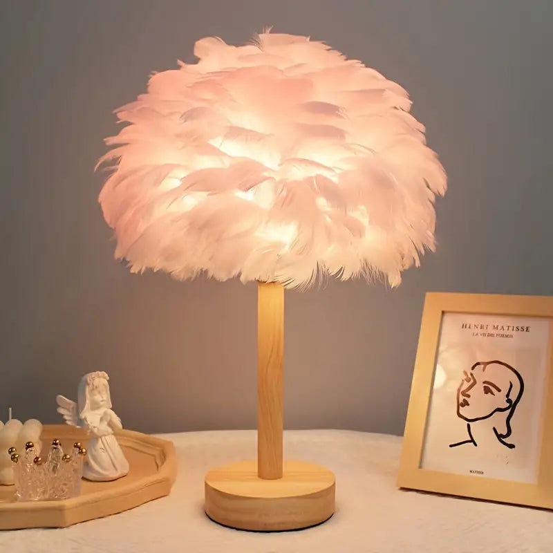 Auraz™ Feather Table Lamp | Soft Ambient Glow