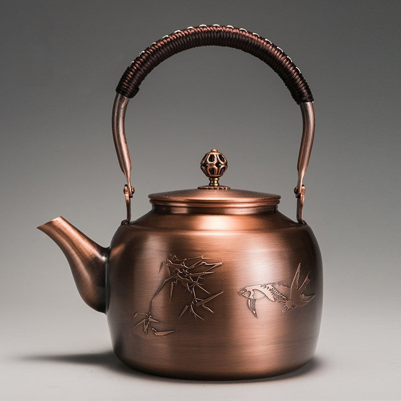 Auraz™ Heritage Copper Tea Kettle | Artisan Tea Ritual Collection