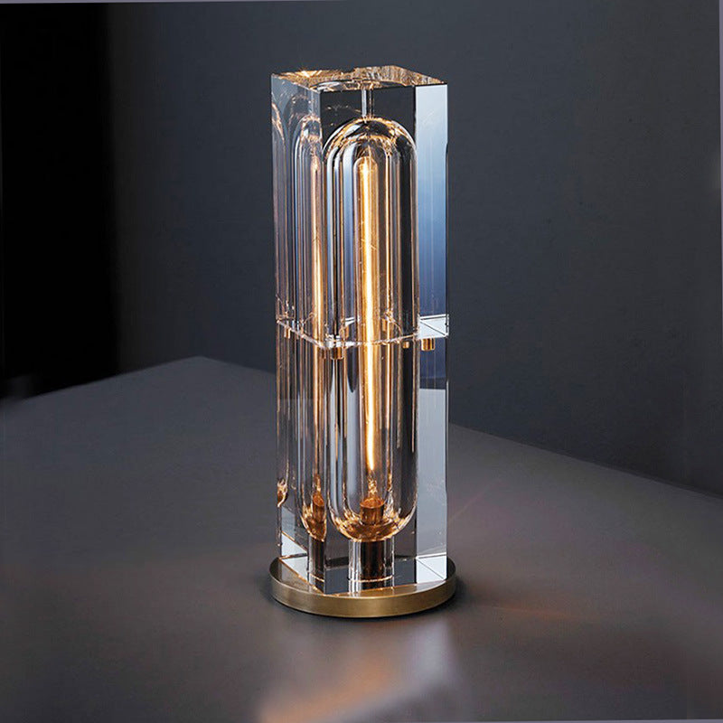 Auraz™  Artistic Pure Copper Table Lamp with Crystal Accent