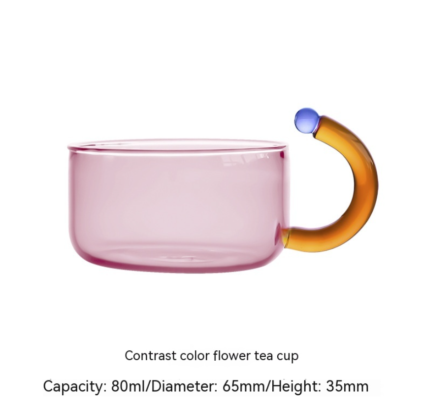 Auraz™ Artisan Glass Tea Set | Modern Contrast Tea Ritual Collection