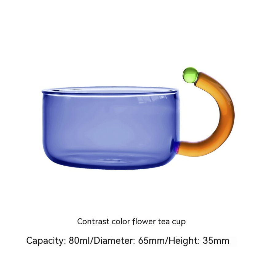 Auraz™ Artisan Glass Tea Set | Modern Contrast Tea Ritual Collection