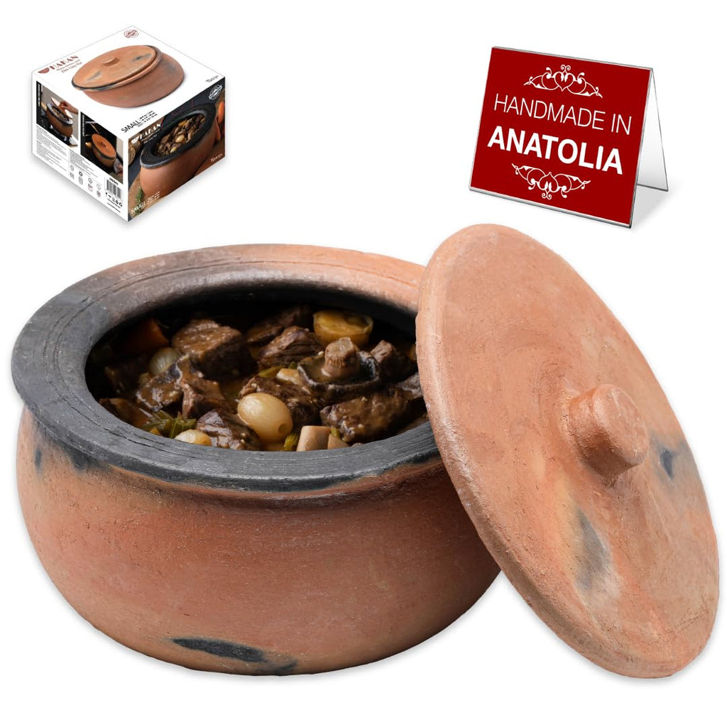 Auraz™ Terracotta Cooking Pot with Lid