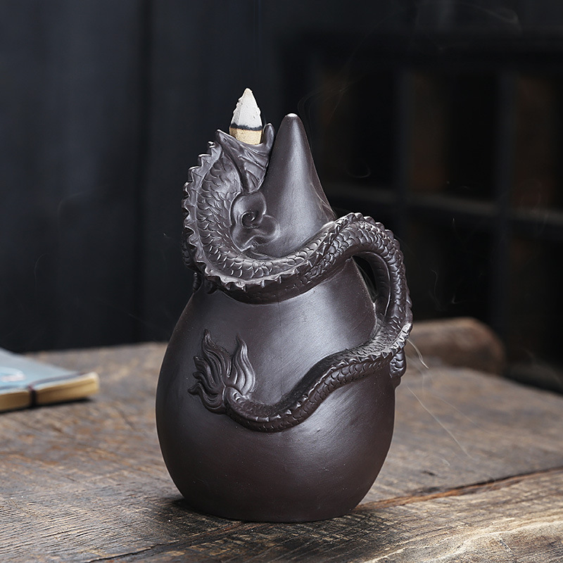 Auraz™ Dragon Incense Burner | Waterfall Smoke Effect