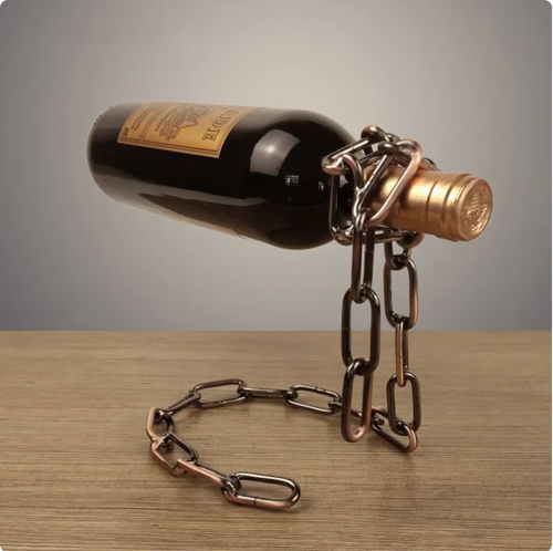 Auraz™ Gravity-Defying Chain Wine Rack