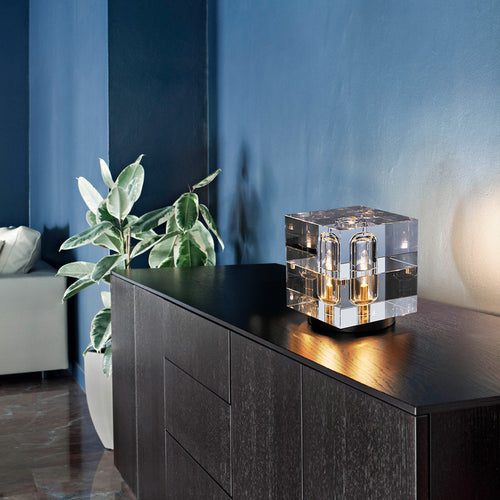 Auraz™  Artistic Pure Copper Table Lamp with Crystal Accent