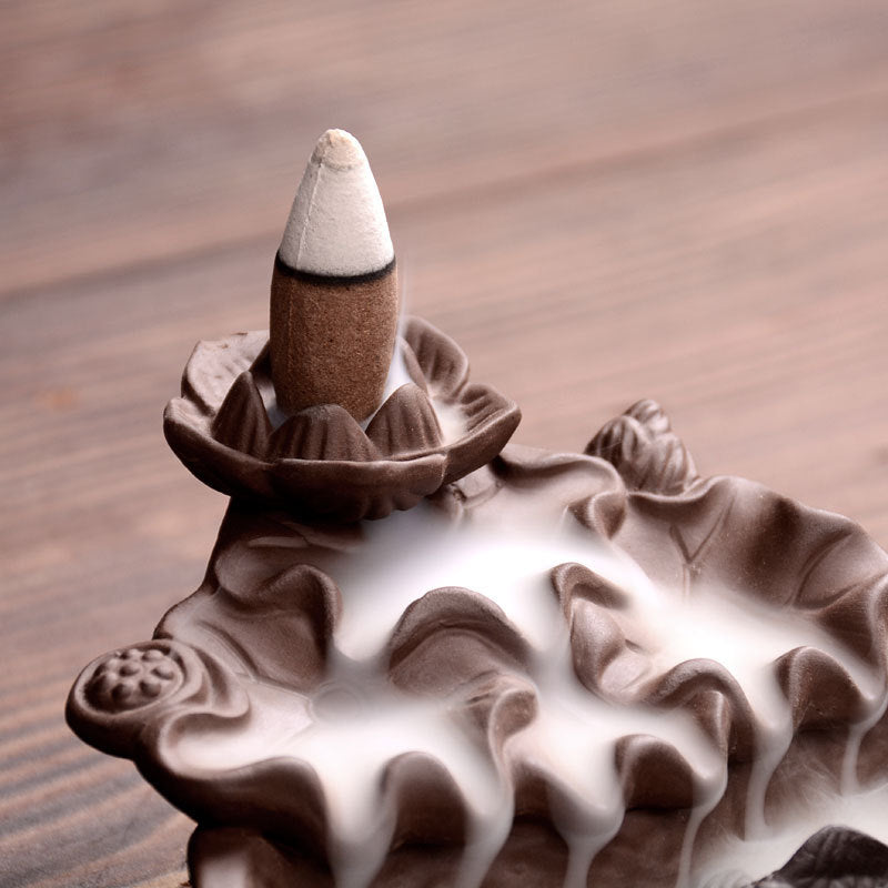 Auraz™  Purple Sand Backflow Incense Burner