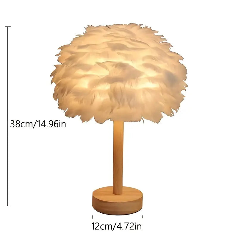 Auraz™ Feather Table Lamp | Soft Ambient Glow