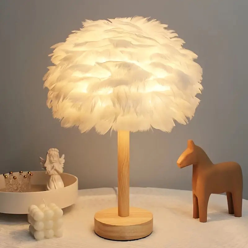Auraz™ Feather Table Lamp | Soft Ambient Glow