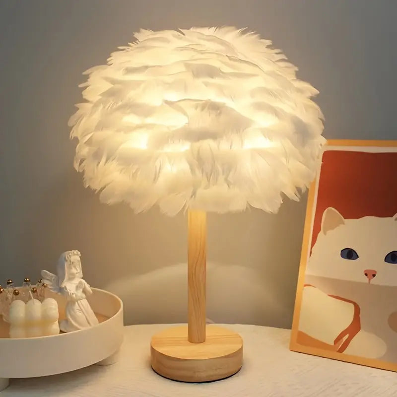 Auraz™ Feather Table Lamp | Soft Ambient Glow