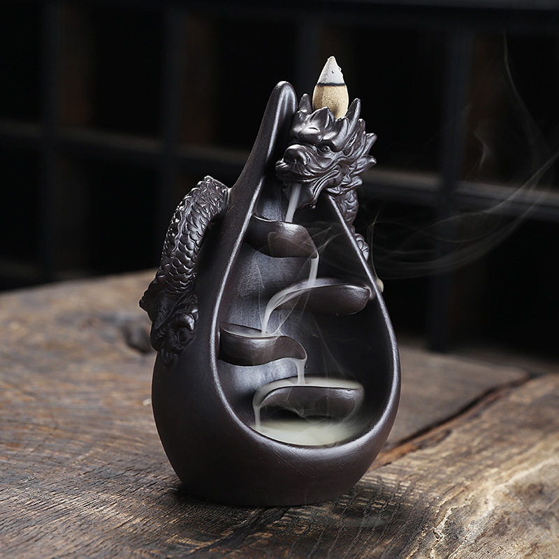 Auraz™ Dragon Incense Burner | Waterfall Smoke Effect
