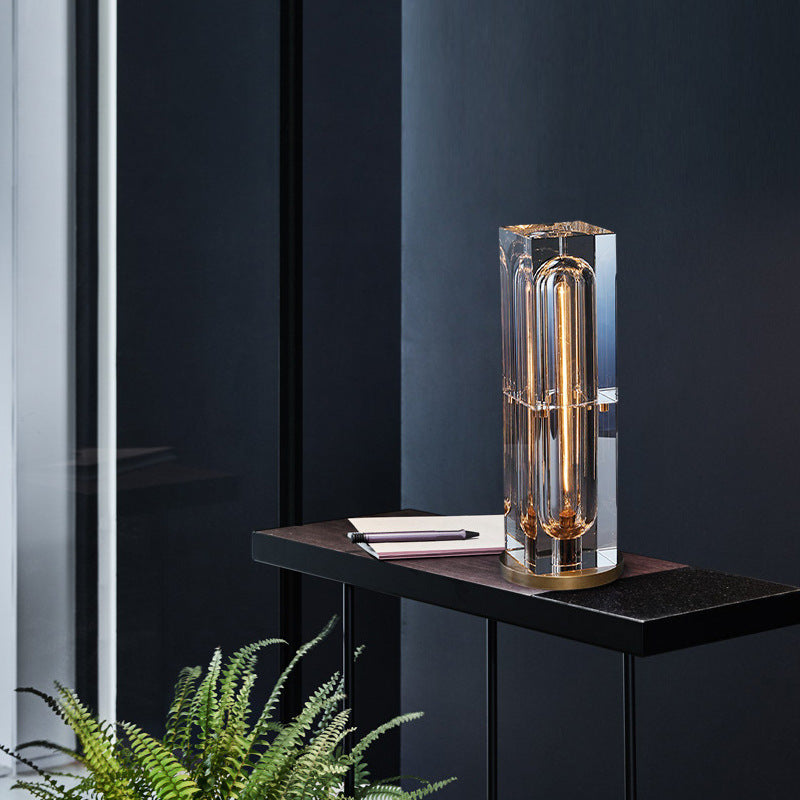Auraz™  Artistic Pure Copper Table Lamp with Crystal Accent